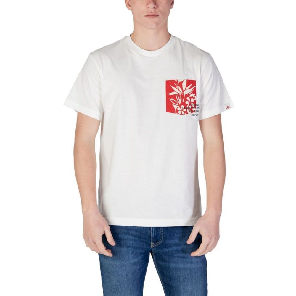 Replay White Cotton Men's T-Shirt